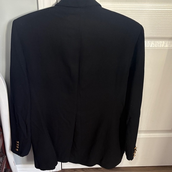 Vintage Lauren Ralph Lauren Black Blazer with Gold Buttons - Picture 6 of 10